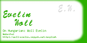 evelin woll business card